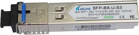 1G 1000Base الألياف المفردة LC/SC 1.25G TX1310NM/RX1550NM 3KM WDM SFP مع دالة DDM/DOM in Saudi Arabia