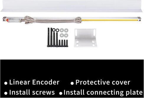 High Precision 0.005mm Linear Scale ABZ 5micron DRO Encoder 850mm 900mm 950mm 1000mm Optical Grating Ruler(Travel 900mm) in Kuwait