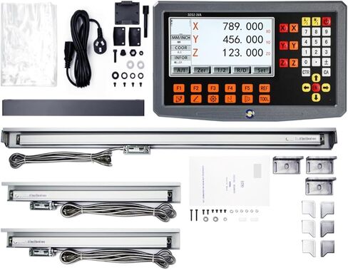 مجموعة SDS2-3VA 3 محور و 2 محور LCD DRO KIT DIGITAL DEGINT CHAPER CLASS SCALE ENCODERS لمخرطة طحن طاحونة (3 محور DRO KIT) in Kuwait
