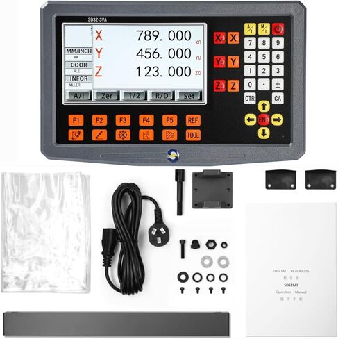 مجموعة SDS2-3VA 3 محور و 2 محور LCD DRO KIT DIGITAL DEGINT CHAPER CLASS SCALE ENCODERS لمخرطة طحن طاحونة (3 محور DRO KIT) in Kuwait