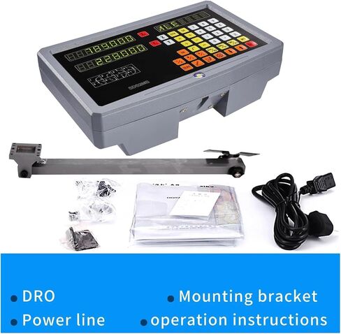 2 Axis DRO Kit SDS2-2MS Set LCD Digital Readout KA-300 KA-500 Glass Linear Scale Encoders for Lathe Grinder Milling(DRO-KA300-KA500) in Saudi Arabia