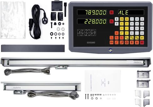 2 Axis DRO Kit SDS2-2MS Set LCD Digital Readout KA-300 KA-500 Glass Linear Scale Encoders for Lathe Grinder Milling(DRO-KA300-KA500) in Saudi Arabia