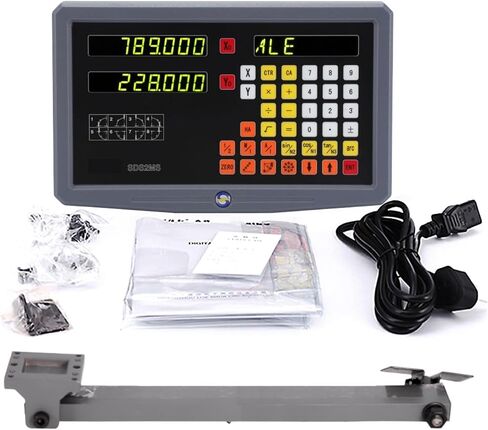 2 Axis DRO Kit SDS2-2MS Set LCD Digital Readout KA-300 KA-500 Glass Linear Scale Encoders for Lathe Grinder Milling(DRO-KA300-KA500) in Saudi Arabia