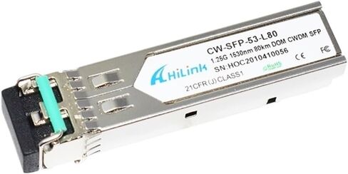Dual LC 1.25g 1530nm 80km CWDM SFP Transceiver مع وظيفة DOM in Saudi Arabia