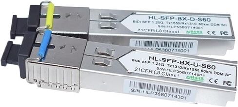 3Pairs SFP 1.25Gb BD 1310/1550nm 60KM DDM SC LC Connector Optional Transceiver(LC Connector) in Saudi Arabia