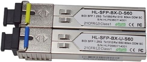 3Pairs SFP 1.25Gb BD 1310/1550nm 60KM DDM SC LC Connector Optional Transceiver(LC Connector) in Saudi Arabia