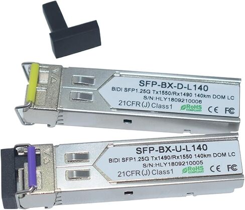 أحادي الألياف 1000-BX WDM Transceiver 1.25g 1490nm/1550nm 140km SFP LC (2pairs) in Saudi Arabia