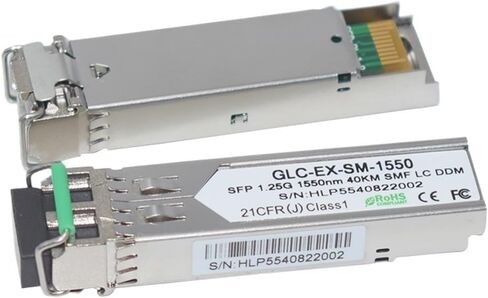 1.25g 1550nm 40km Smf 1000Base-EX Duplex LC SFP (10 أجهزة مركبات) in Saudi Arabia