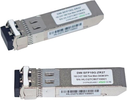 Optical Fiber 10GBASE HL-DW-SFP10G-ZR-80km FTTX DWDM 10G 1555.75nm for Ethernet Networking in Saudi Arabia