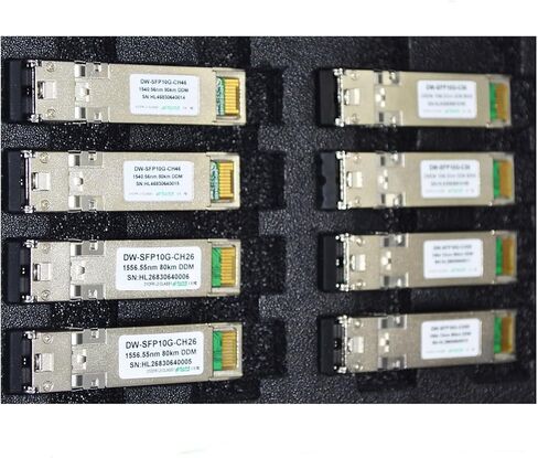 Optical Fiber 10GBASE HL-DW-SFP10G-ZR-80km FTTX DWDM 10G 1555.75nm for Ethernet Networking in Saudi Arabia