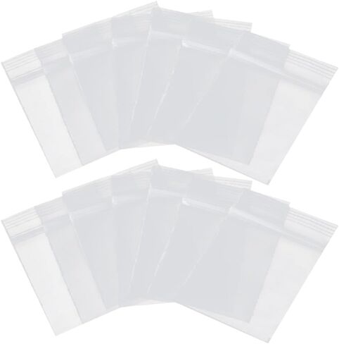 200 pcs بلاستيك صغير أكياس صافية الأكياس ذاتية القفل الشفافة أكياس قفل الرمز البريدي الصغيرة قابلة للاستيلاء على أكياس صغيرة العناصر القابلة لإعادة الاستخدام للخرز المجوهرات 4x6cm in Saudi Arabia