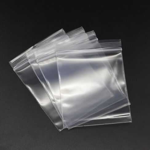 200 pcs بلاستيك صغير أكياس صافية الأكياس ذاتية القفل الشفافة أكياس قفل الرمز البريدي الصغيرة قابلة للاستيلاء على أكياس صغيرة العناصر القابلة لإعادة الاستخدام للخرز المجوهرات 4x6cm in Saudi Arabia