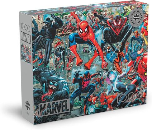 Buffalo Games - Silver Select - Marvel - Spider-Verse - أحجية الصور المقطوعة 1000 قطعة للبالغين، ألغاز تحدي مثالية ليالي الألعاب - الحجم النهائي 26.75 × 19.75 in Saudi Arabia