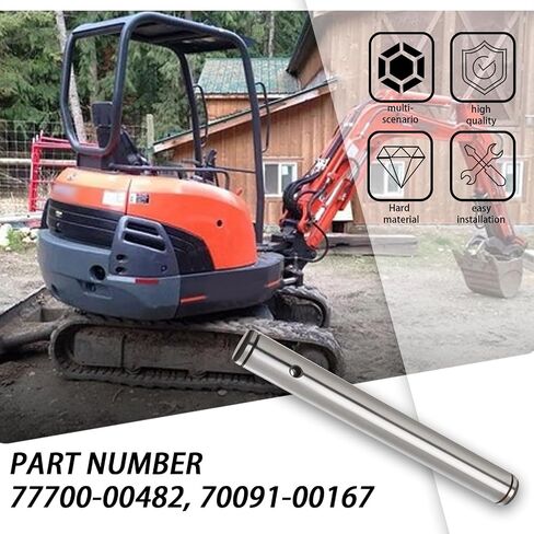 دبوس الإبهام الرئيسي القابل للشفرة متوافق مع Kubota KX121 KX91 KX71 KX033-4 KX040-4 U35 (استبدل #77700-00482 ، 70091-00167) in Saudi Arabia