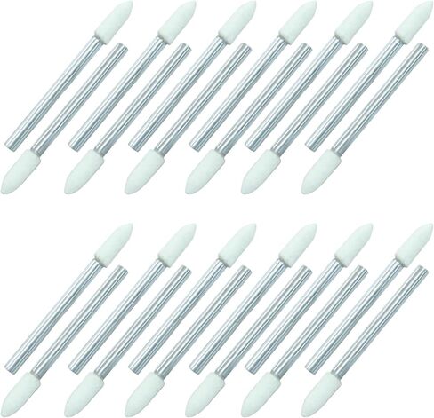 24 Pcs 3 * 3mm Wool Felt Polishing Bits, Cylindrical Buffing Wheels, 1/8 Inch Shank Drill Burrs for Rotary Tool Accessories/Jewelry Polishing in Saudi Arabia