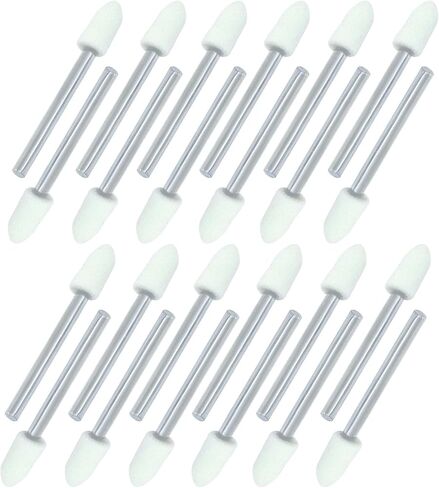 24 Pcs 3 * 3mm Wool Felt Polishing Bits, Cylindrical Buffing Wheels, 1/8 Inch Shank Drill Burrs for Rotary Tool Accessories/Jewelry Polishing in Saudi Arabia