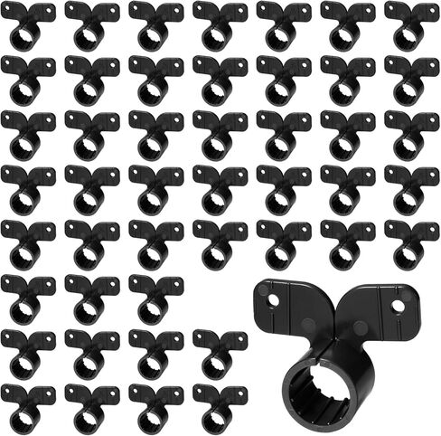 60 Pack 3/4 Inch Pex Suspension Clamp, Plastic Pex Clamps Butterfly Style Pipe Clips for Copper, Cpvc Piping Systems, Black Pipe Supports in Saudi Arabia