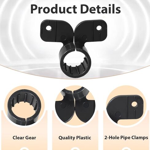 60 Pack 3/4 Inch Pex Suspension Clamp, Plastic Pex Clamps Butterfly Style Pipe Clips for Copper, Cpvc Piping Systems, Black Pipe Supports in Saudi Arabia