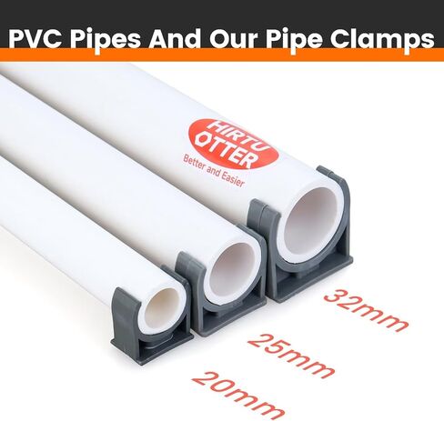 25 مم/0.98 "(100 pcs) مشابك أنابيب PVC على شكل حرف U (رمادي) ، دعم شماعات الخرطوم ، قوة عالية للسباكة المنزلية ، صواني التلفزيون ، إمدادات المياه ، أنابيب الحديقة ، PEX ، مقاومة للأشعة فوق البنفسجية ، تناسب 3/4" PVC SCH40 SCH40 in Kuwait