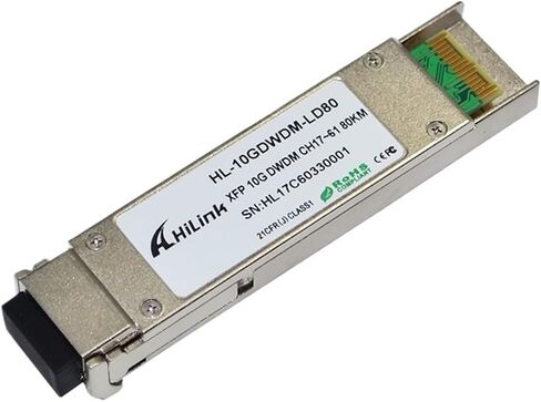 10GBASE-ZR 10G CH17~CH61 (1563.86nm~1528.77nm) 80km ZR DWDM XFP Transceiver with DOM Function in Saudi Arabia
