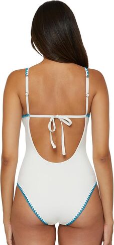 Lucky Brand Women's Marbella One Piece Swimsuit ، بدلات للاستحمام القابلة للتعديل in Kuwait