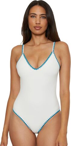 Lucky Brand Women's Marbella One Piece Swimsuit ، بدلات للاستحمام القابلة للتعديل in Saudi Arabia