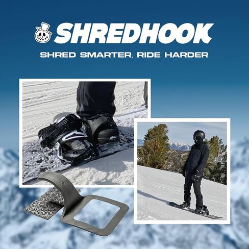 The SHREDHOOK Snowboard Hook w/Stomp Pad - Experience Stability When not Engaged in The Rear Snowboard Binding. This Gives The Rider Added Control While Getting Off Lifts and Traversing The Mountain. in Saudi Arabia