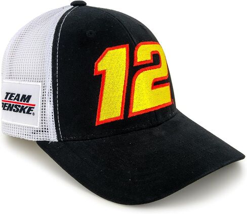 Ryan Blaney Black #12 Mesh NASCAR Hat Black/White in Saudi Arabia