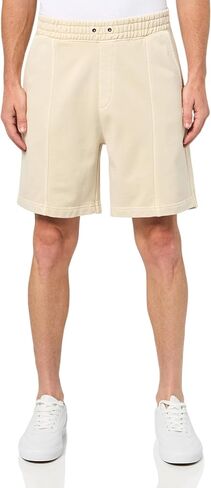 HUGO Men's Badge Logo Cotton Jersey Shorts in Saudi Arabia