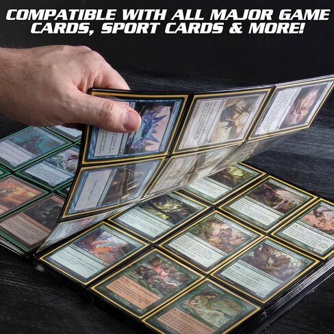 Monster Binder - ألبوم بطاقات تجارية من 9 جيوب - أزرق غير لامع (جيب مضاد للسرقة يحمل أكثر من 360 بطاقة) in Saudi Arabia