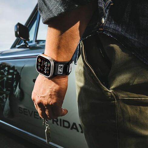 Snblk Rugged Nylon Sport Bands متوافقة مع Apple Watch Band 44mm Men 49mm 46mm 44mm 42mm ، Soft Stars-Stars- Stripes Flag Strap for Iwatch Bands Ultra 2/Ultra Series 10 9 8 7 5 4 3 2 1 SE in Kuwait