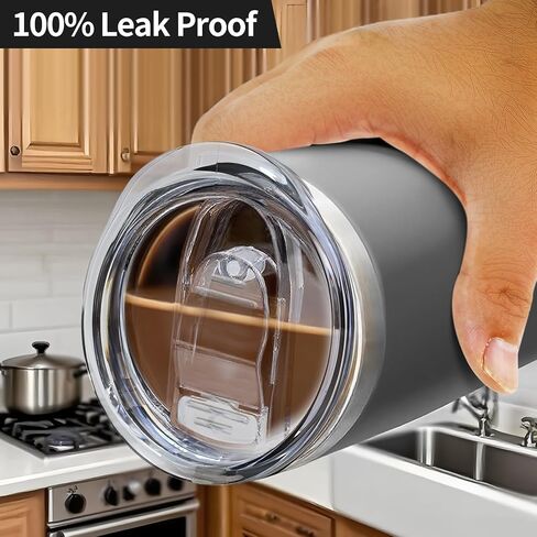 20oz Splash-Proof Silicone Travel Mug Lid - Slim Replacement Cover for Yeti Rambler Tumblers in Kuwait