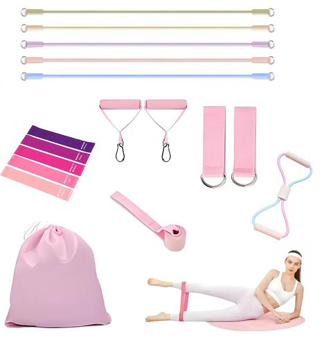 17PCS Exercise Bands Resistance Bands Set, Resistance Bands with Handles for Working Out & Physical Therapy,Bandas De Resistencia para Hacer Ejercicio,Figure 8 Exercise Bands(125 LBS) in Saudi Arabia