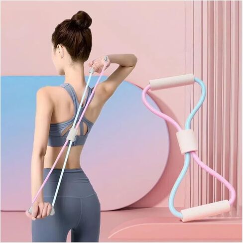 17PCS Exercise Bands Resistance Bands Set, Resistance Bands with Handles for Working Out & Physical Therapy,Bandas De Resistencia para Hacer Ejercicio,Figure 8 Exercise Bands(125 LBS) in Saudi Arabia