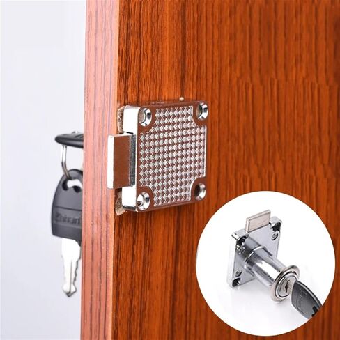 Cabinet Drawer Lock 22 32 38mm for Gym Locker School Desk Mail Box DIY Furniture Hardware MMS385 A 1Pcs(22mm Black) in Saudi Arabia