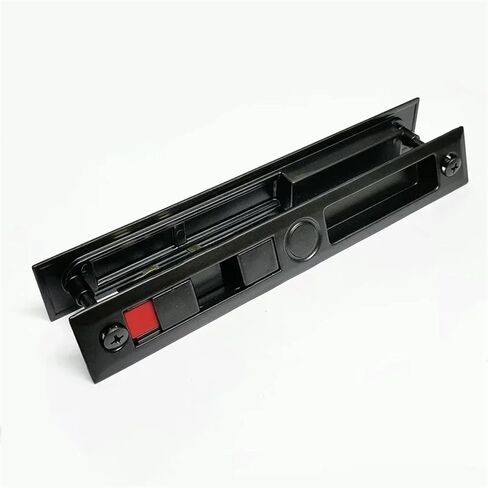قفل الباب الأسود انزلاق 2 مفاتيح نحاسية لغرفة الحمام ملحقات الحمام المزلاج MMS226 D 1pcs (أسود لا مفتاح) in Saudi Arabia