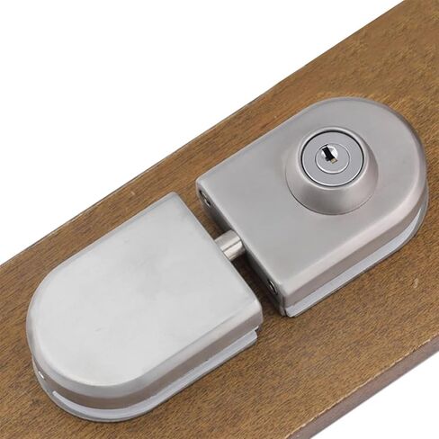 SUS304 Glass Sliding Door Lock Lock 304 مقاوم للصدأ لفندق Home Office Hotel MMS490 I 1PCS (C) in Saudi Arabia