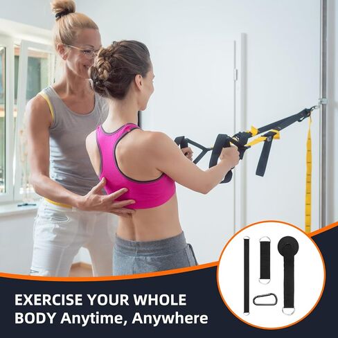 Soulchen Door Anchor with Exercise Band for Resistance Bands, Universal Anchoring System for Indoor, Outdoor, Resistance Band Door Anchor for Workouts, Strength Training for Men, Women in Saudi Arabia