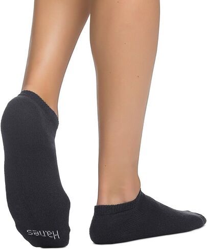 Hanes Men's FreshIQ No Show White with Grey Heel and Toe Sock in Saudi Arabia
