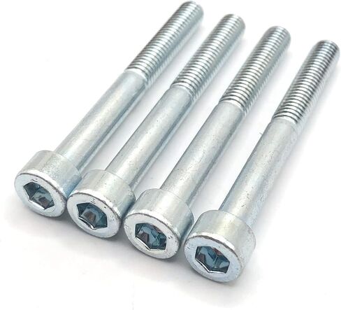 replacementscrews مسامير غطاء رأس المقبس hex متوافقة مع ايكيا الجزء 100157 (MC6S ، الزنك) (حزمة 4) in Saudi Arabia