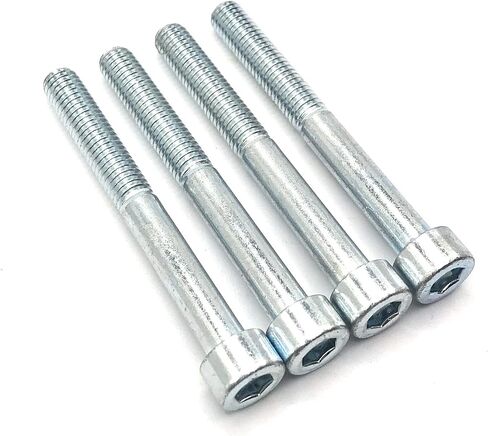 replacementscrews مسامير غطاء رأس المقبس hex متوافقة مع ايكيا الجزء 100157 (MC6S ، الزنك) (حزمة 4) in Saudi Arabia