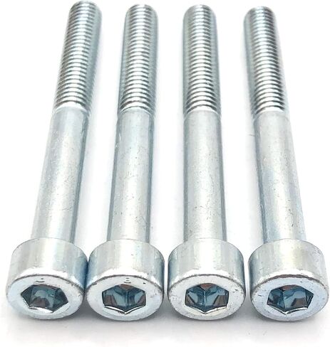 replacementscrews مسامير غطاء رأس المقبس hex متوافقة مع ايكيا الجزء 100157 (MC6S ، الزنك) (حزمة 4) in Saudi Arabia