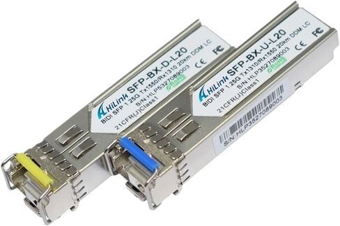 ألياف واحدة 1G WDM 1.25G 1310NM/1550NM 3km/20km/40km DOM SFP (موصل SC 20km) in Saudi Arabia