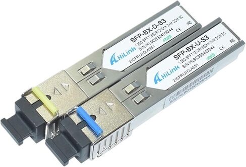 Single Core Fiber LC/SC 1G 1000BASE-BX 1.25G 1310nm/1550nm 3km WDM SFP(LC) in Saudi Arabia