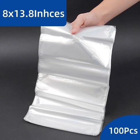 أكياس التفاف الانكماش العامة 11.8x15.8inches x100pcs واضحة لف التفاف الحراري PVC الصافي للحرف اليدوية ， الألعاب ， الأحذية ， الأدوات المنزلية الصغيرة ， الملحقات الإلكترونية عبوة in Saudi Arabia