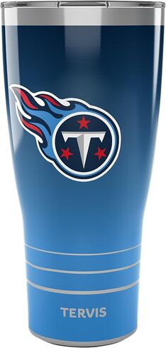Tervis Traveler NFL Tennessee Titans - Ombre Triple Walled Insulated Tumbler Travel Cup Keeps Drinks Cold & Hot, 30oz, Stainless Steel in Saudi Arabia