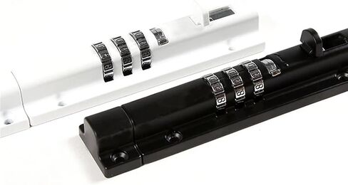 Combination Door Latch Lock 3 Digit Password Sliding Bolt for Storage Jewelry Box Cabinet Gym School Locker MS550 I 1Pcs(White 1pcs) in Saudi Arabia