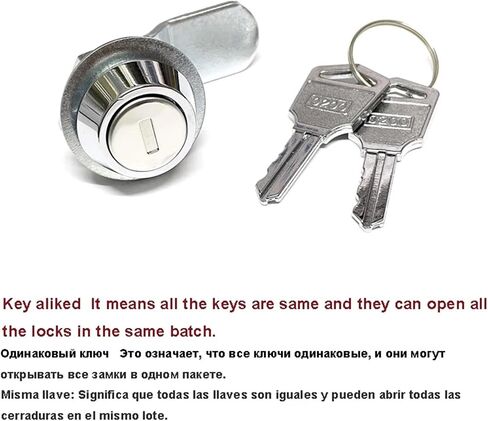Round Cabinet Cam Lock for Home Drawer Strorage-Box Gym Locker Hardware MMS500 D 1Pcs(A) in Saudi Arabia