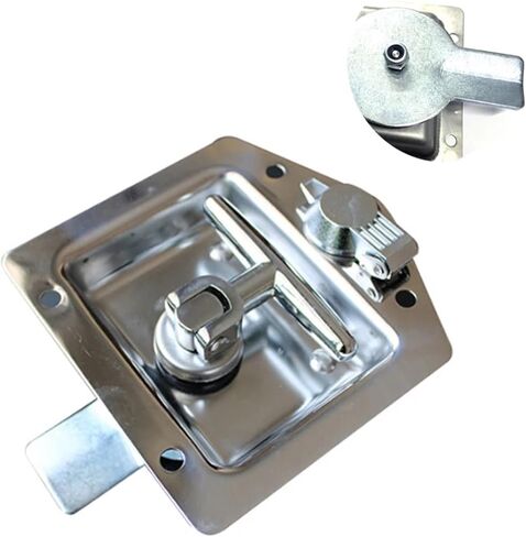 Stainless Cabinet Handle Lock for Truck Bus RV Trunk Boat Car Eletrical Storage Box Train MS211 1Pcs(Flat Piece) in Saudi Arabia