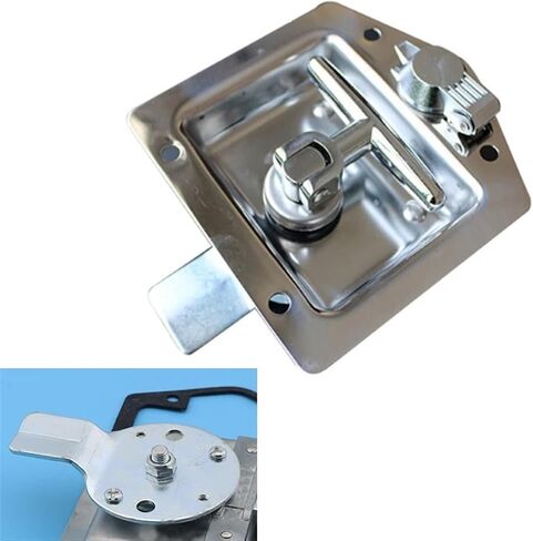 Stainless Cabinet Handle Lock for Truck Bus RV Trunk Boat Car Eletrical Storage Box Train MS211 1Pcs(Flat Piece) in Saudi Arabia